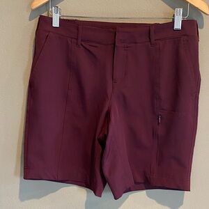32 Degrees Women's Wine Flat Front Shorts